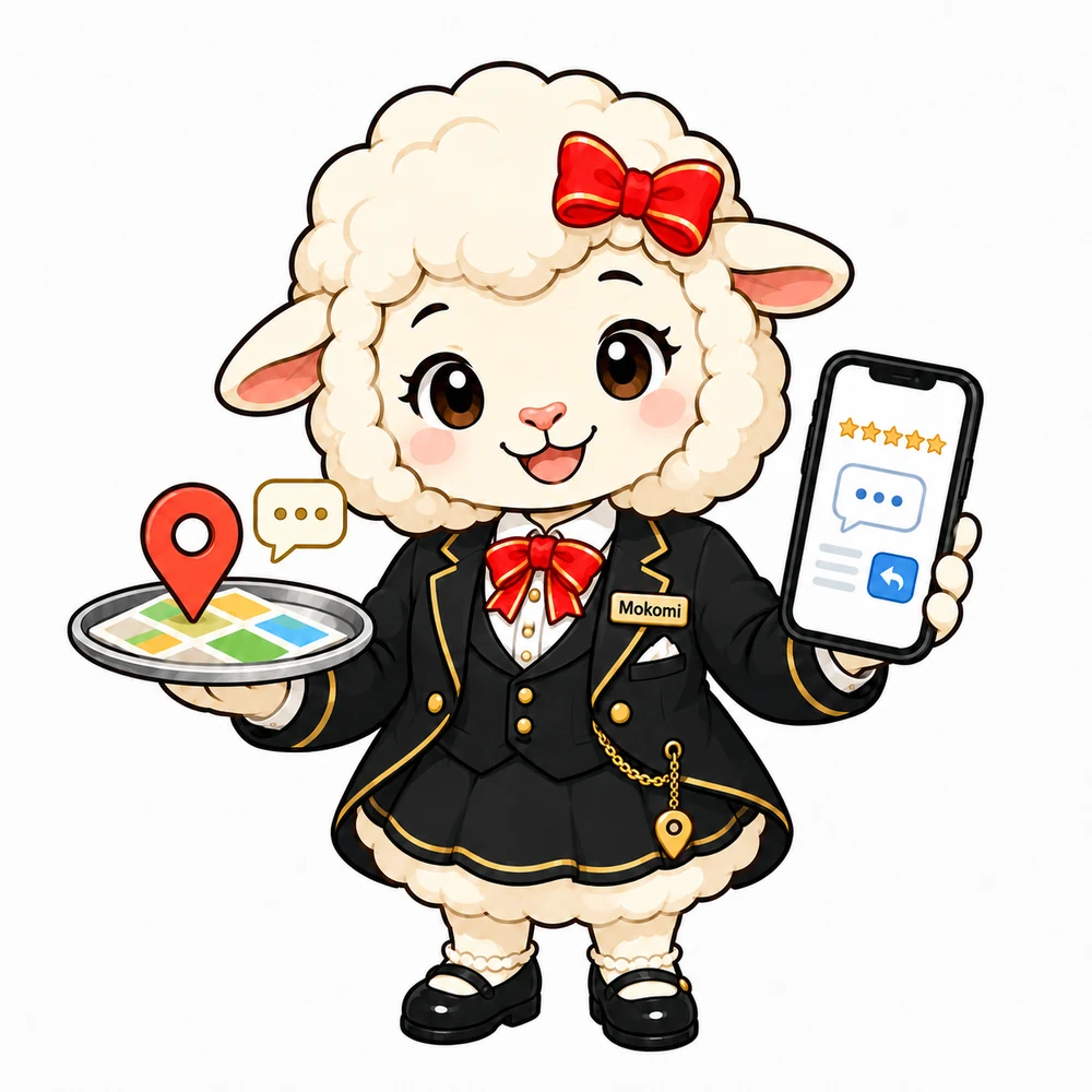 口コミAI執事モコミの羊キャラクター